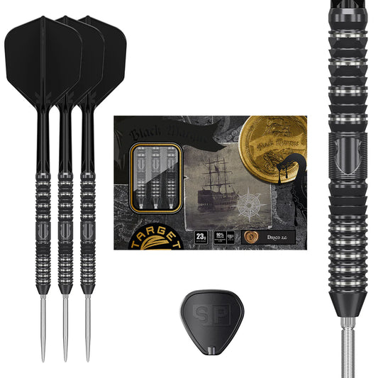 BLACK MARQUE DRACO G2 90% TUNGSTEN SP STEEL TIP DARTS BY TARGET JAPAN