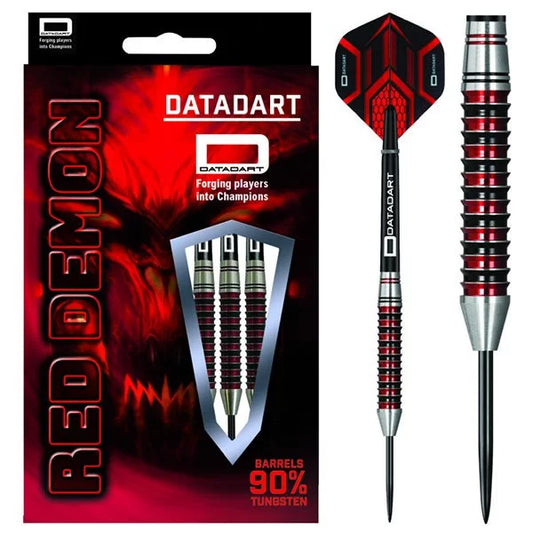 Datadart Red Demon Darts Set 23g 25g 27g grams Tungsten Titanium Steel Tip